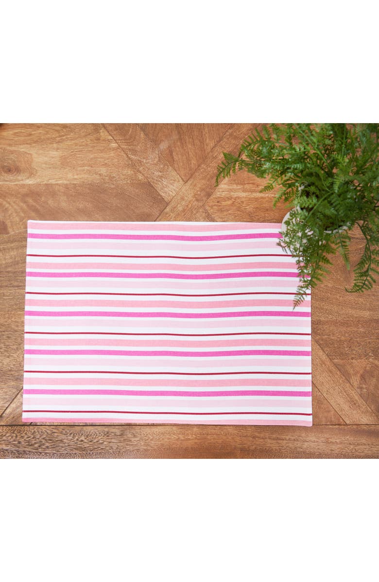 C&F Home Love You More Placemats Set of 6, 14" x 20", Alternate, color, Pink