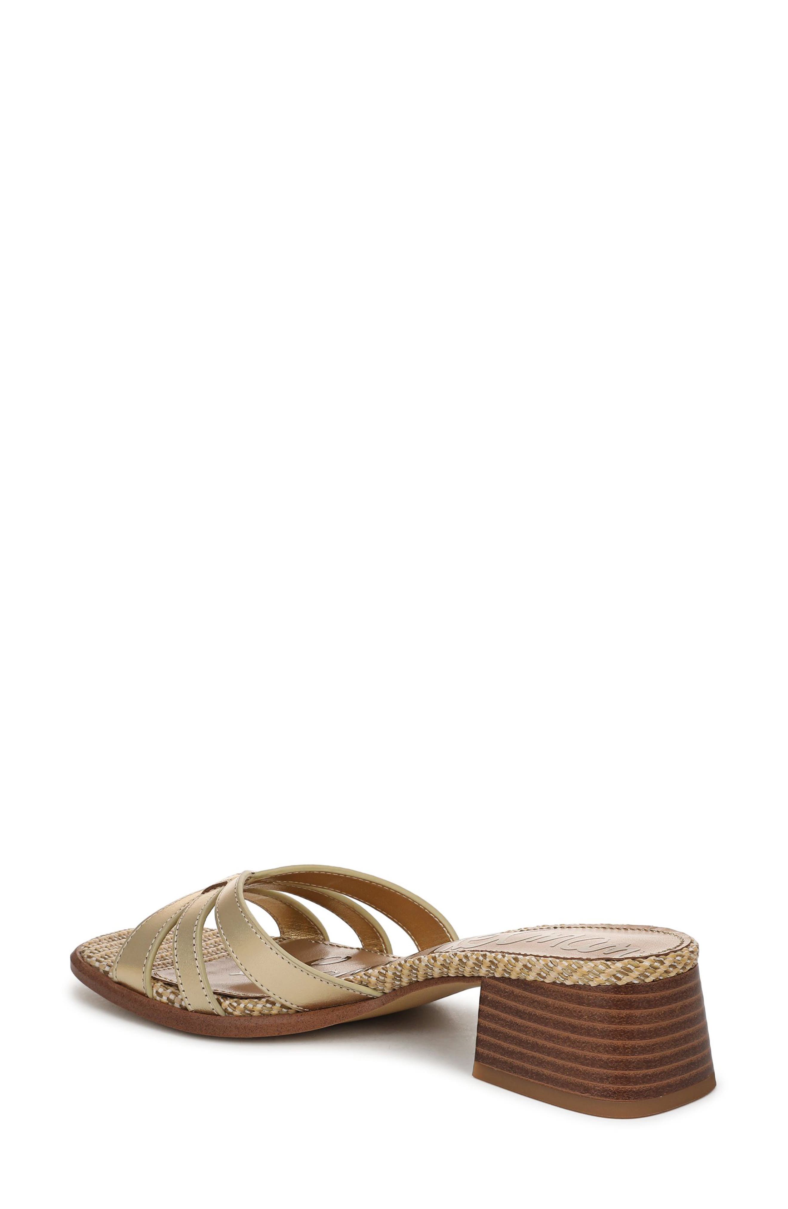 Farrin Block Heel Sandal, Alternate, color, AMBER GOLD