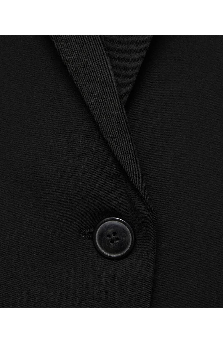 MANGO Fitted Suit Jacket, Alternate, color, Black