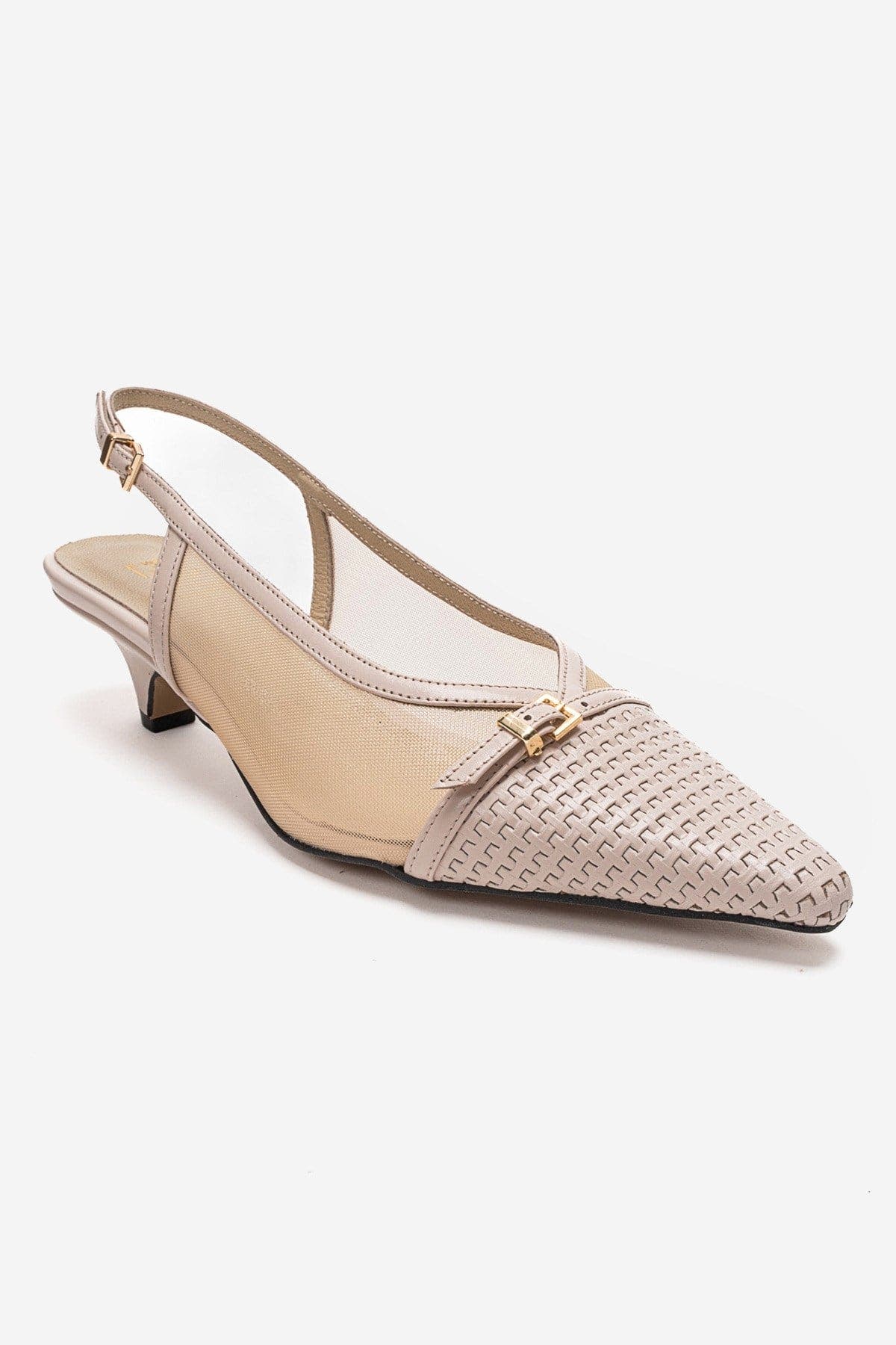 Laviera Mesh Slingback Pump, Alternate, color, Beige