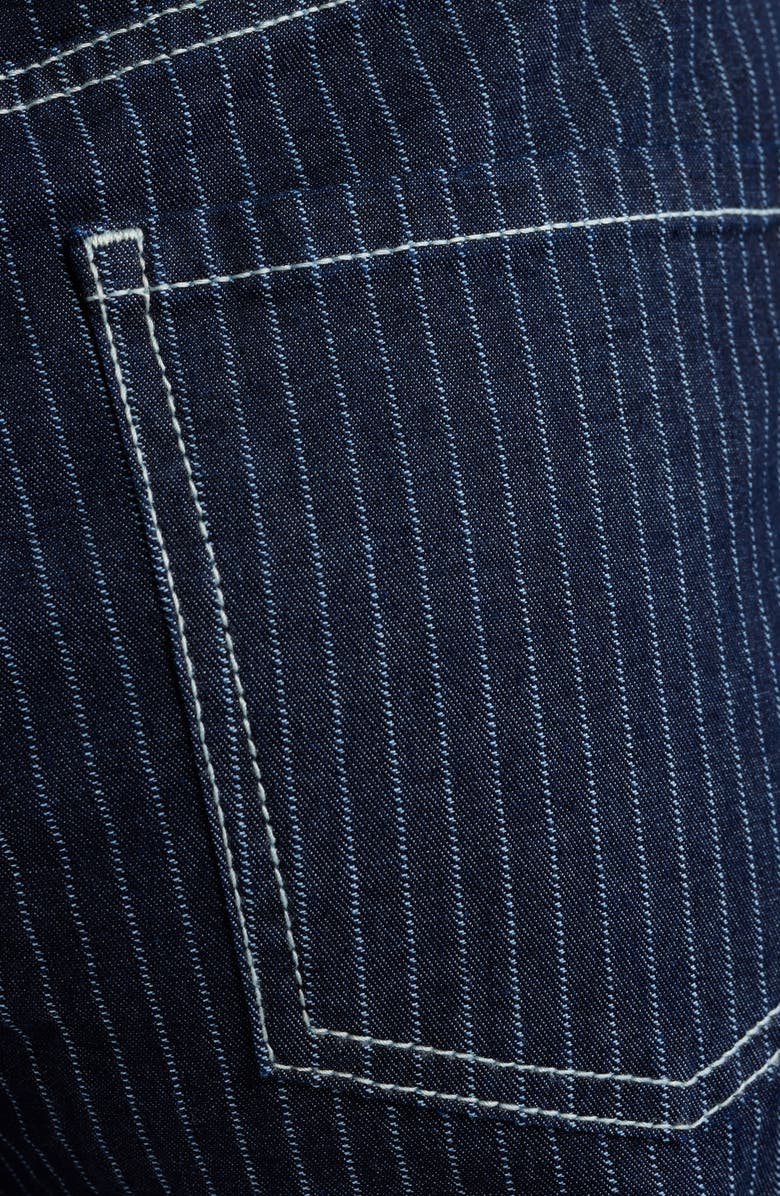 MANGO Isola Stripe Straight Leg Jeans, Alternate, color, Indigo Blue