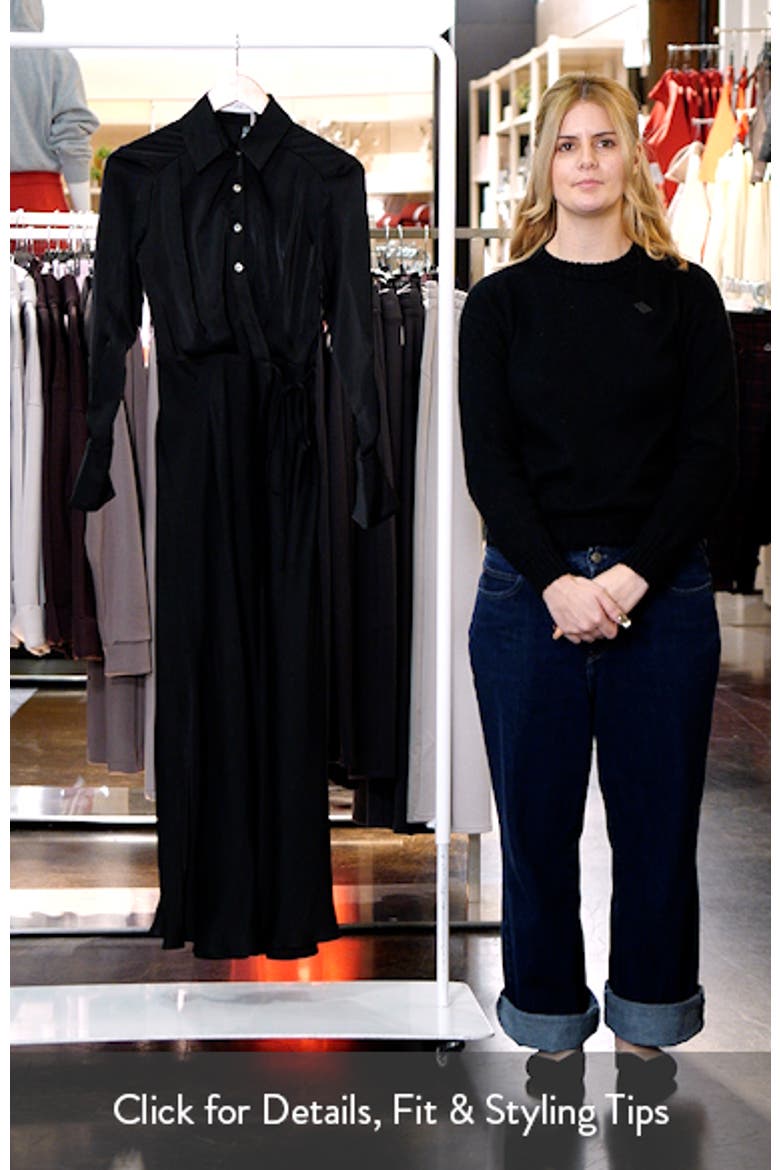 Verna Long Sleeve Wrap Maxi Shirtdress video