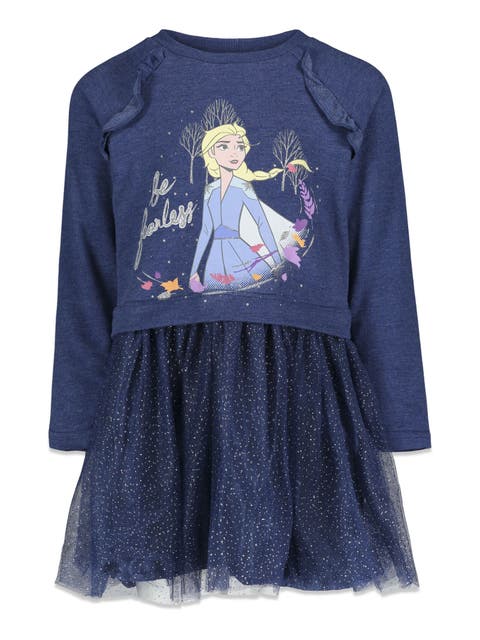 Long Sleeve Tulle Dress (Toddler, Little Kid & Big Kid)