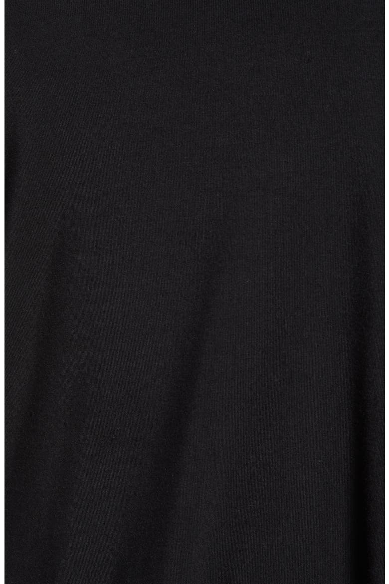 Cold Shoulder High/Low Top, Alternate, color, BLACK