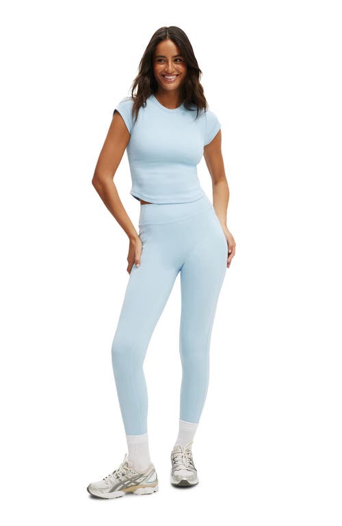Cotton On Body Active Curved Hem Baby Tee In Blue