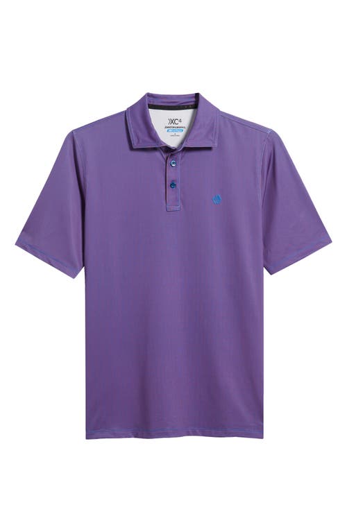Johnston & Murphy Xc4® + Cool Degree™ Microprint Performance Golf Polo In Red/navy