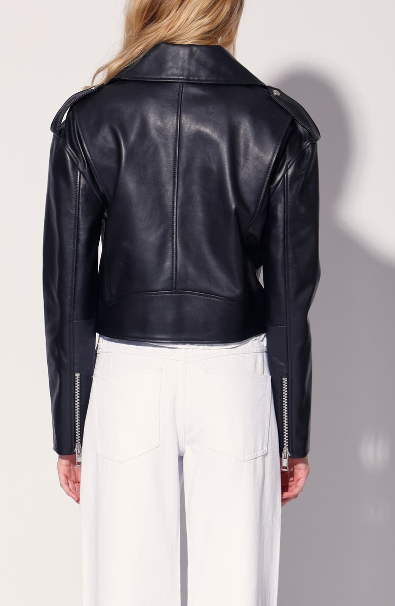 Walter Baker Louie Leather Crop Moto Jacket, Alternate, color, 