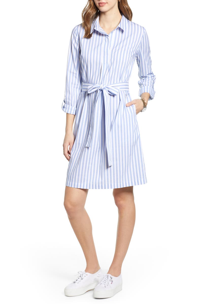 1901 Stripe Shirtdress, Main, color,