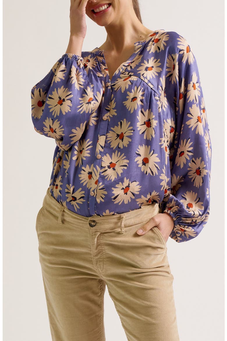 Madeleine Maternity & Nursing Blouse, Main, color, Cornflower Blue