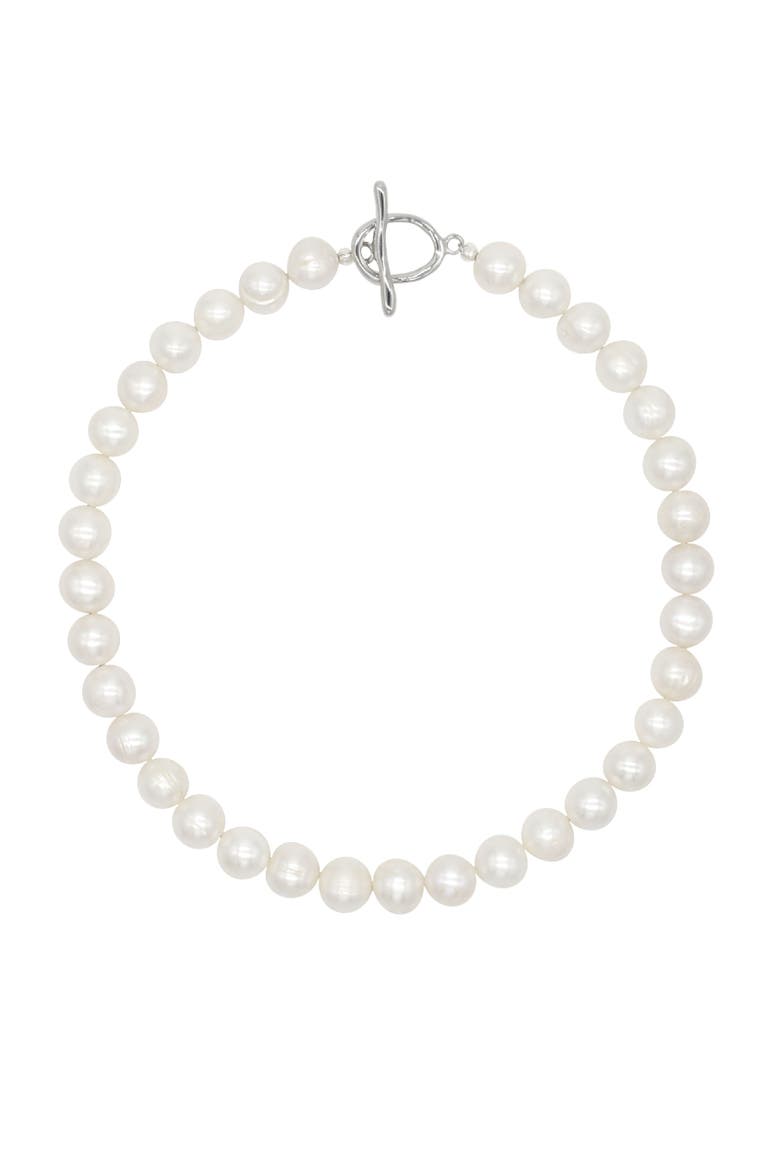 Natural Large Pearl Necklace, Main, color, White