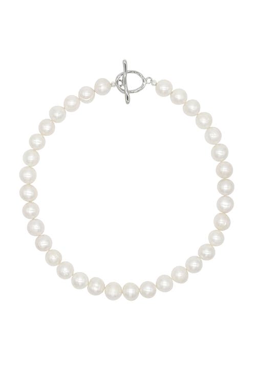 Velvet Luna Natural Large Pearl Necklace In Neutral