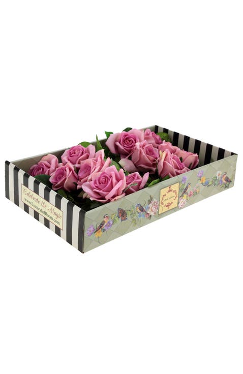 Luscious Garden Rose Natural Touch, Box of 6
