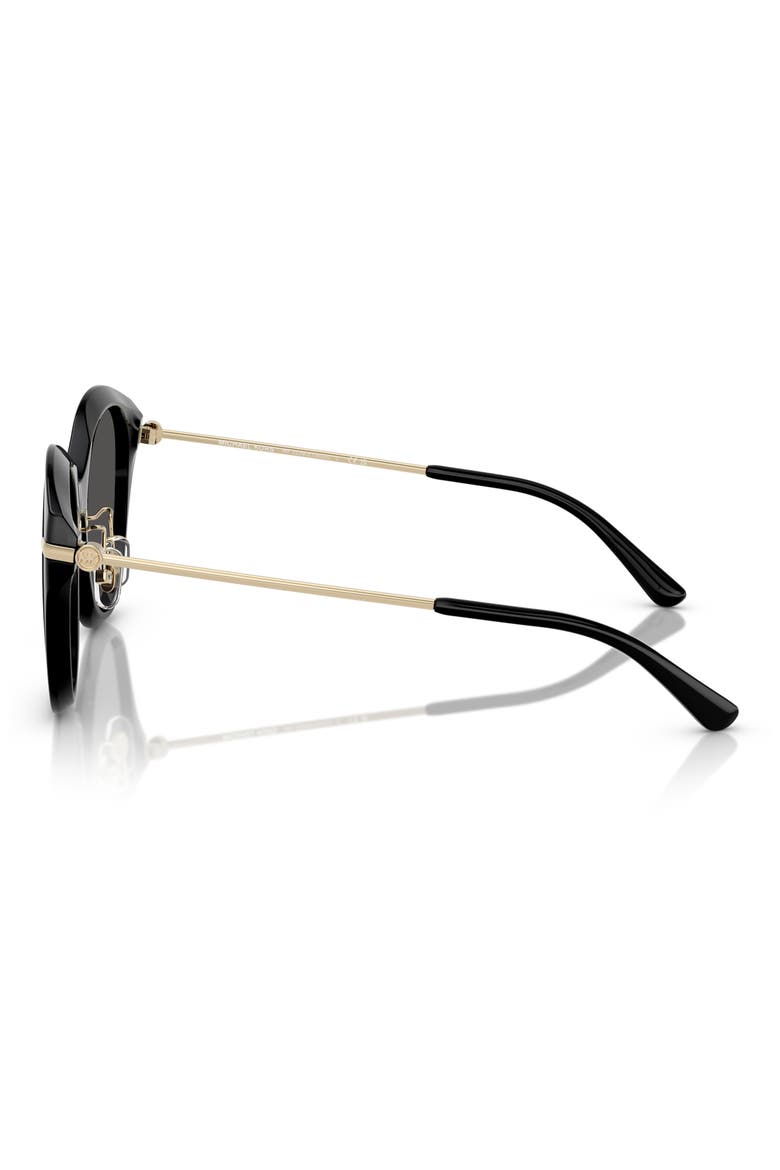 59mm Round Sunglasses, Alternate, color, BLACK