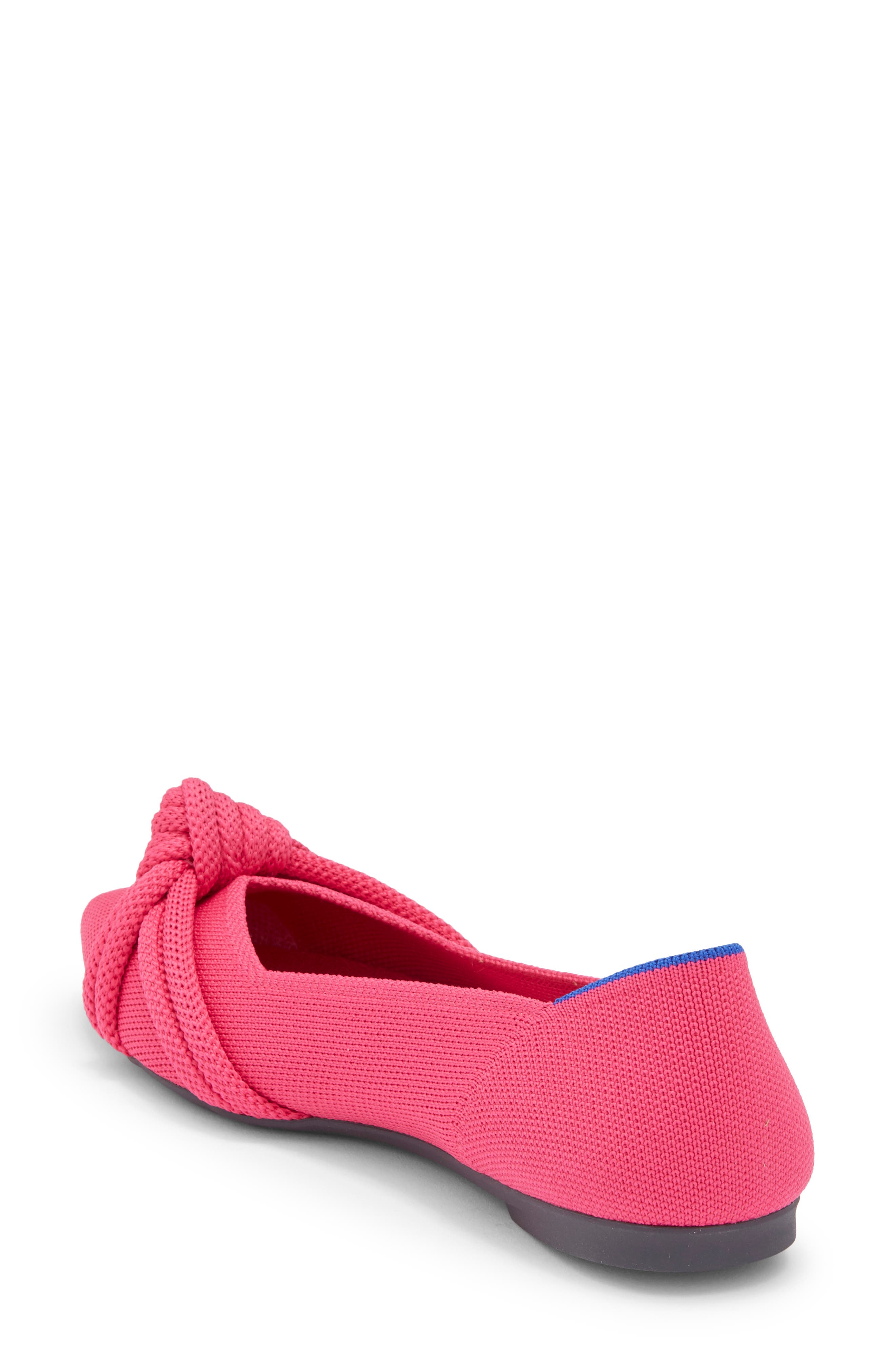 Pointed Toe Knot Flat, Alternate, color, STARFISH PINK