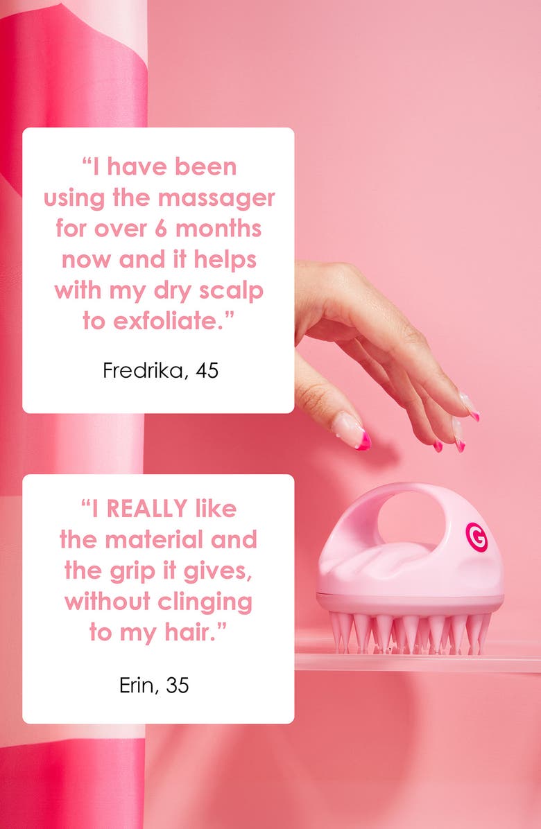 Grande Cosmetics GrandeHAIR Stimulating Scalp Massager, Alternate, color, Pink