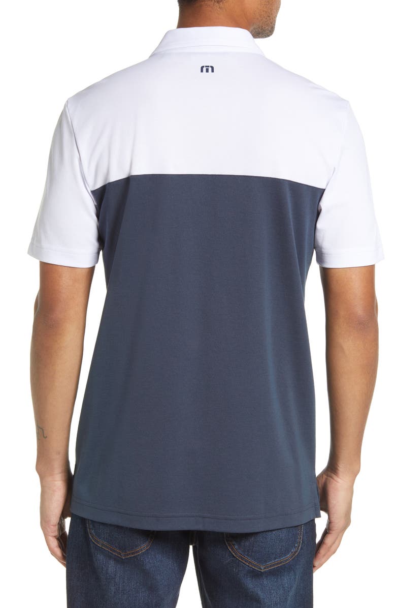 TravisMathew Real Stuff Stripe Cotton Blend Polo, Alternate, color, 