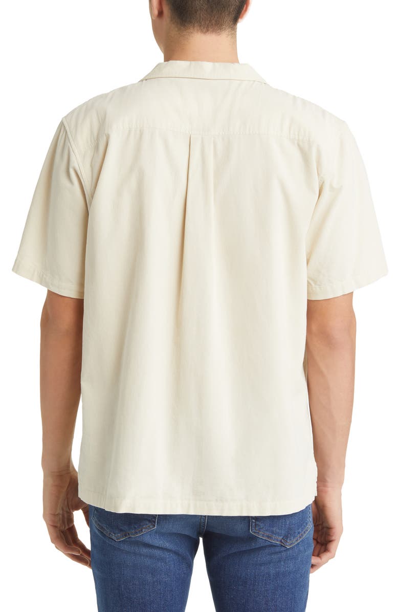 FRAME Short Sleeve Corduroy Camp Shirt, Alternate, color, 