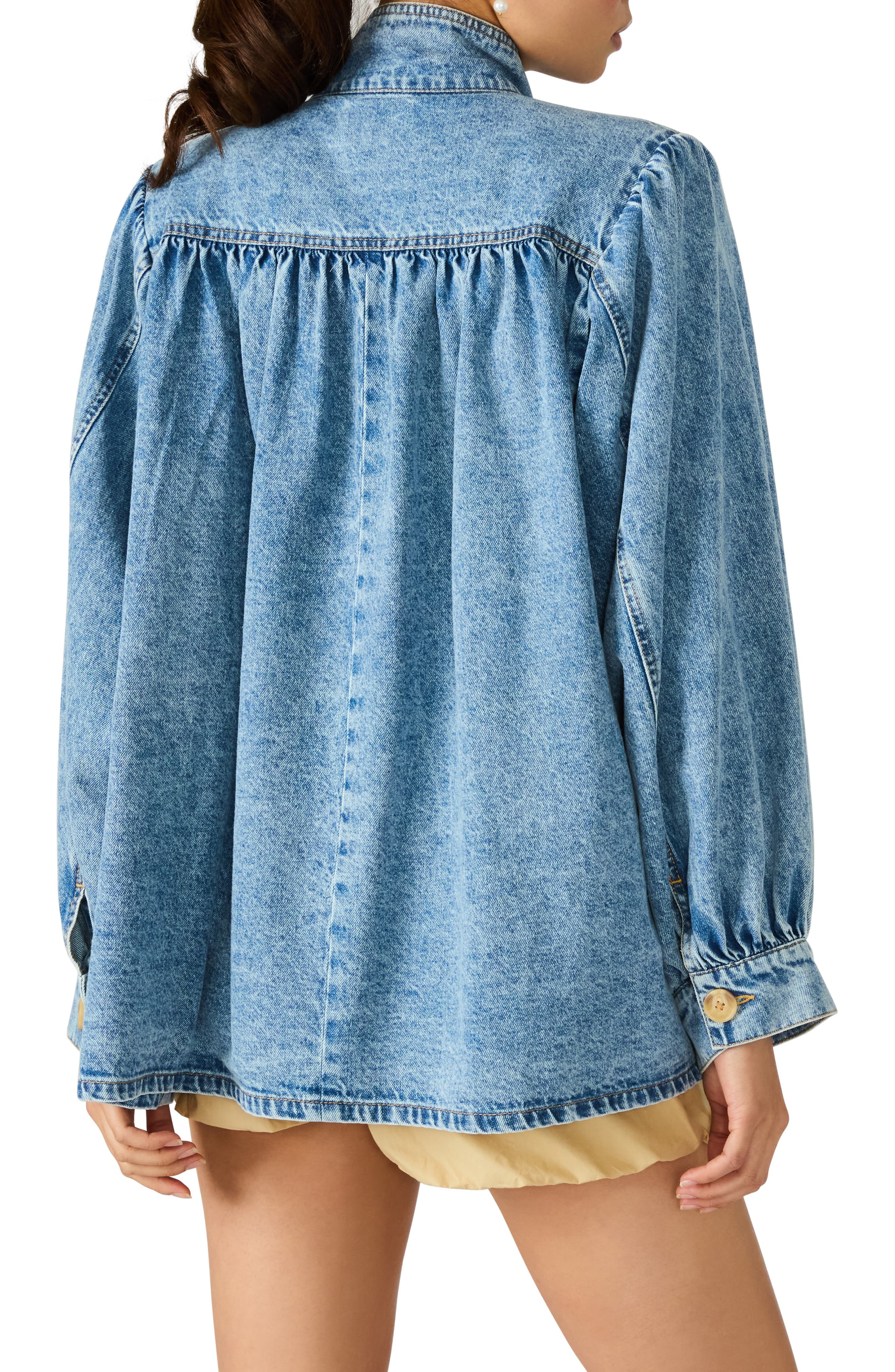 Marceline Denim Shirt Jacket - image 2