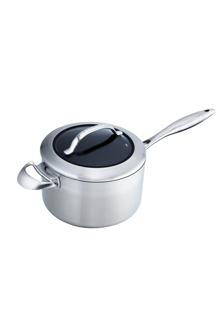 CTX 4 Quart Saucepan with Lid, Stainless Steel, Main, color, Silver