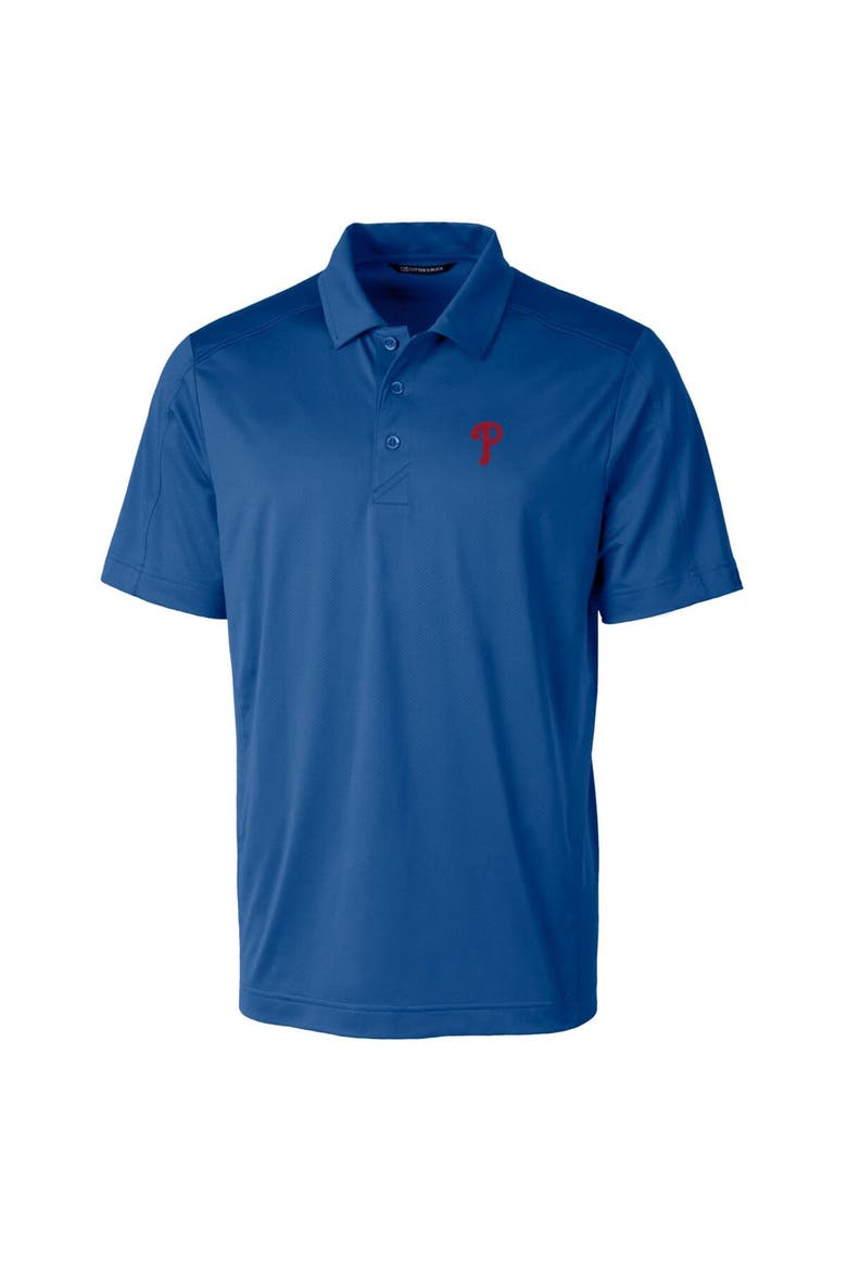 Men's Cutter & Buck Royal Philadelphia Phillies Prospect Textured Stretch Big & Tall Polo, Alternate, color, Royal