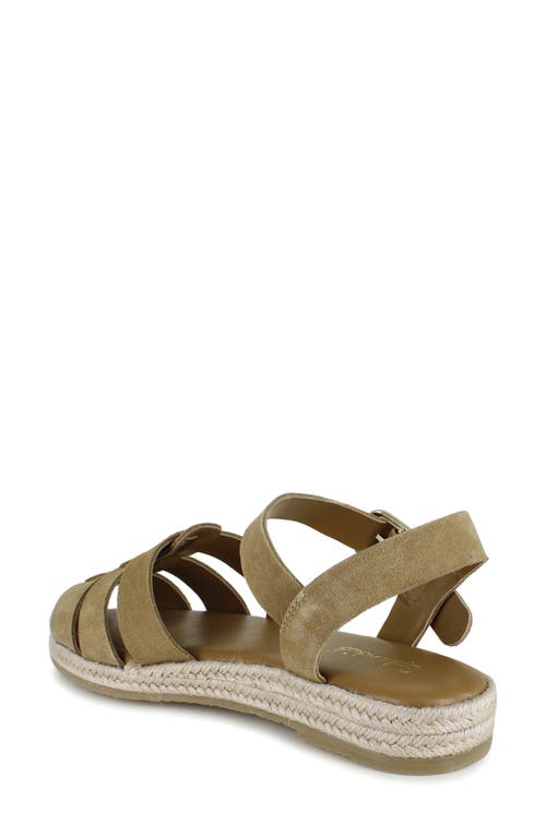 Splendid Row Espadrille Sandal In Honey Beige