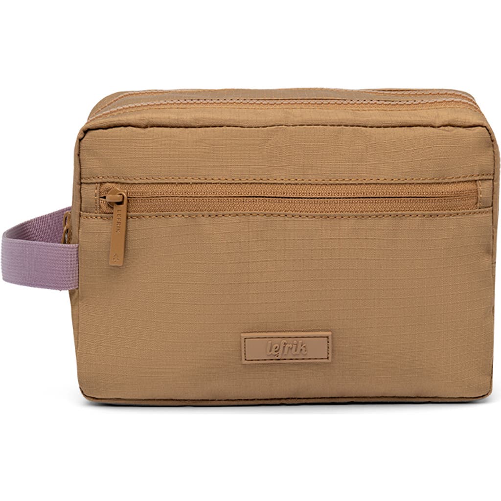 Lefrik Kei Double Washbag In Toffee