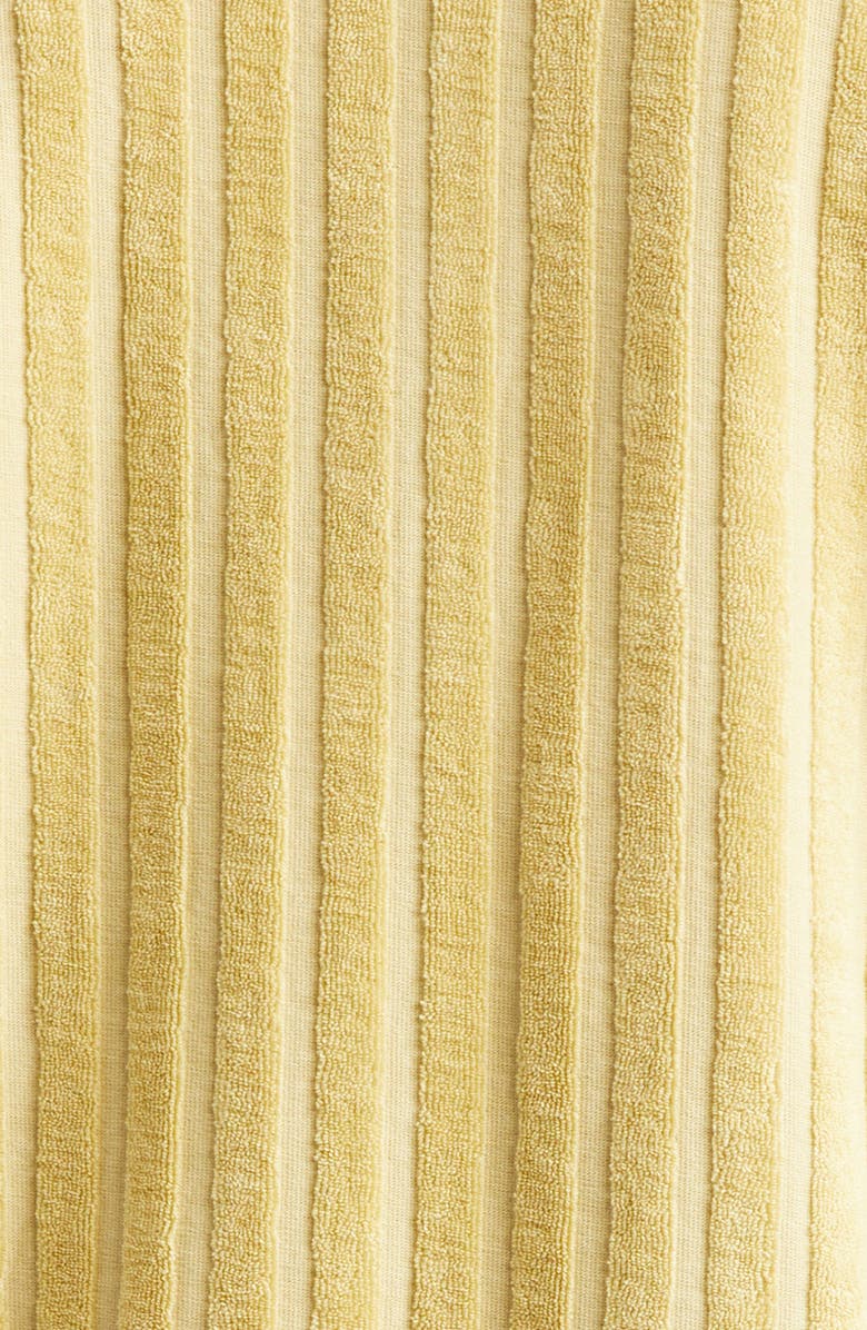 Bode Croquet Ground Rib Terry Cloth Pullover, Alternate, color, Yellow Green