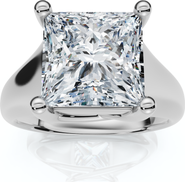 Bliss Diamond Certified 3Ct Celestia Princess Cut Diamond Engagement Ring 14k Gold Lab Grown