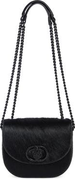 Kurt Geiger London Chelsea Genuine Calf Hair Saddle Crossbody Bag