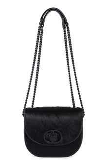 Kurt Geiger London Chelsea Genuine Calf Hair Saddle Crossbody Bag