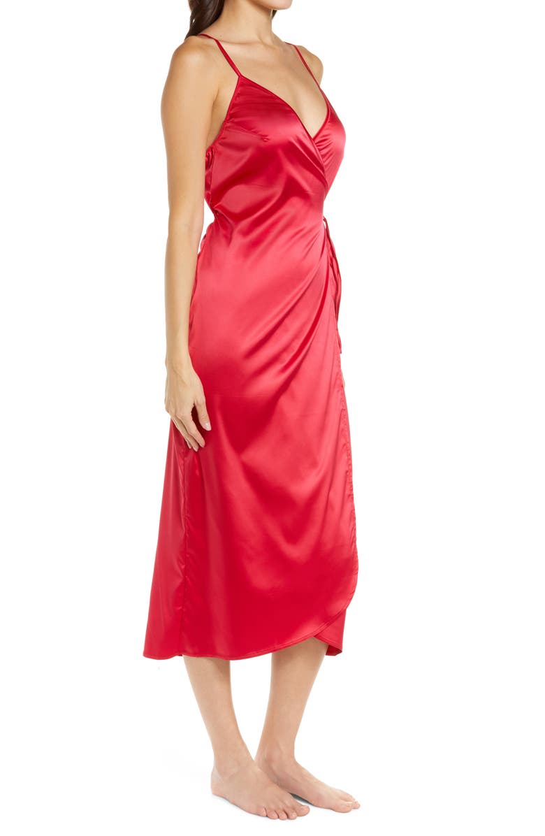 Coquette Wrap Midi Slipdress, Alternate, color, 