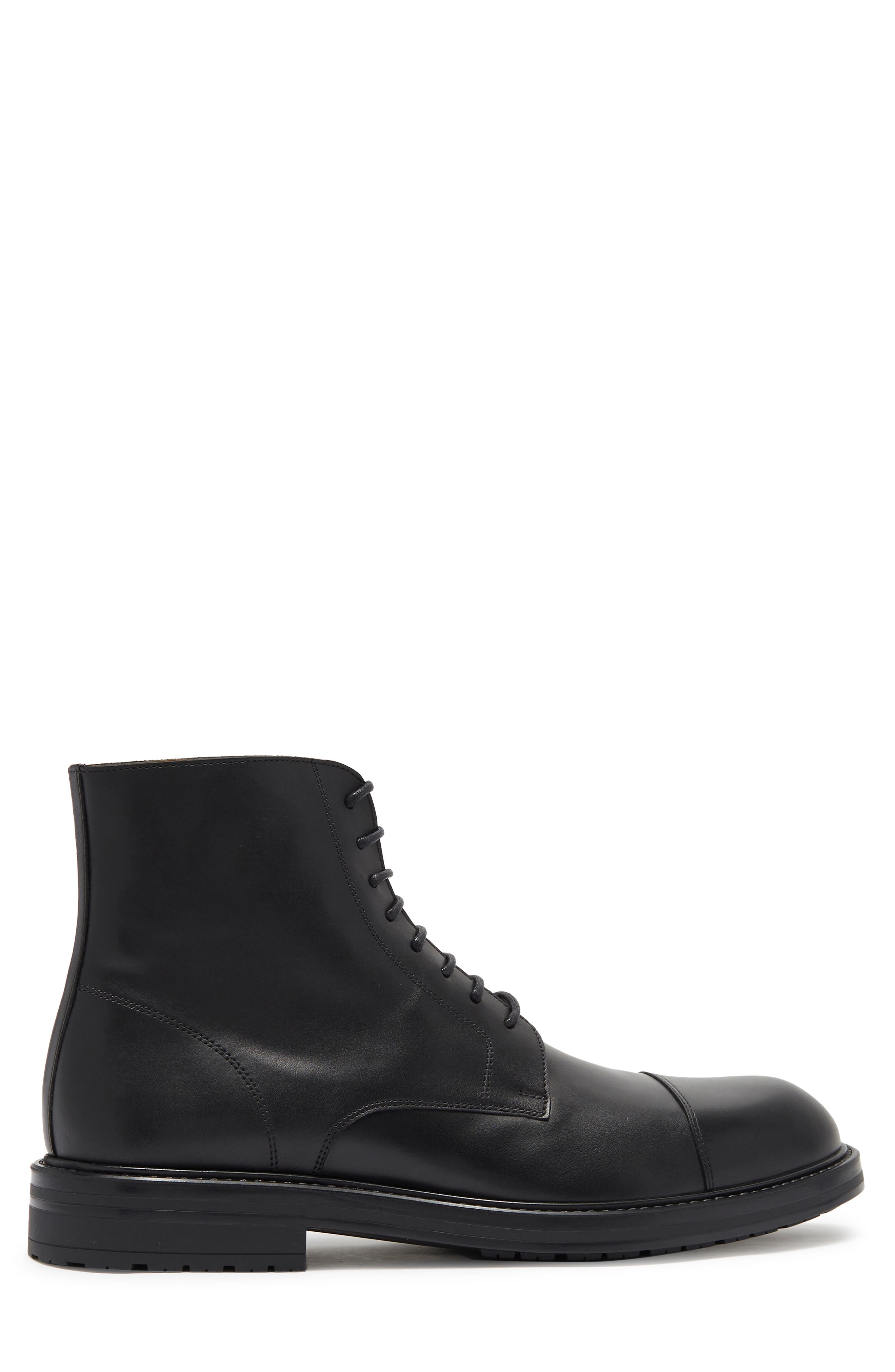 Magnanni Polar Leather Boot, Alternate, color, Black