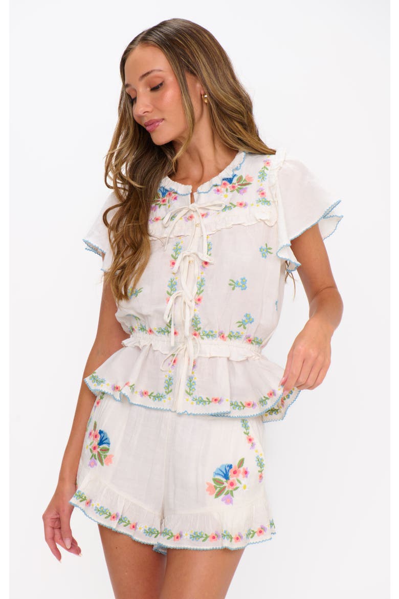 Romey Top, Alternate, color, Wild Meadow Embroidery