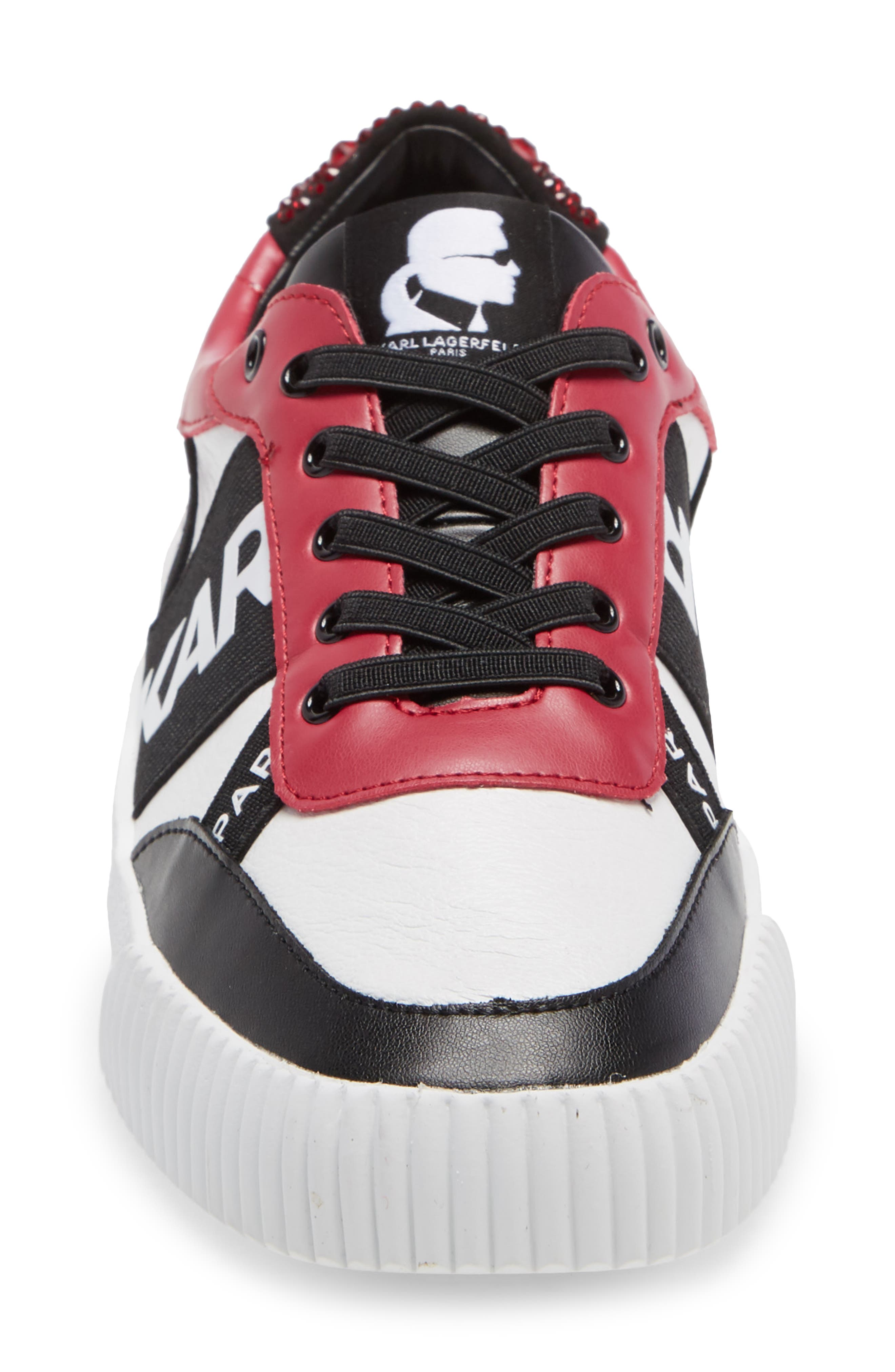 Jaylee Sneaker, Alternate, color, WHITE/ RED
