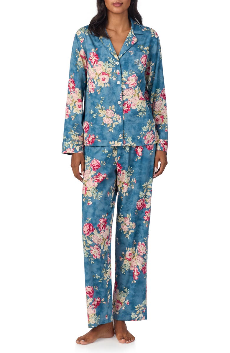 Lauren Ralph Lauren Floral Print Pajamas, Main, color,