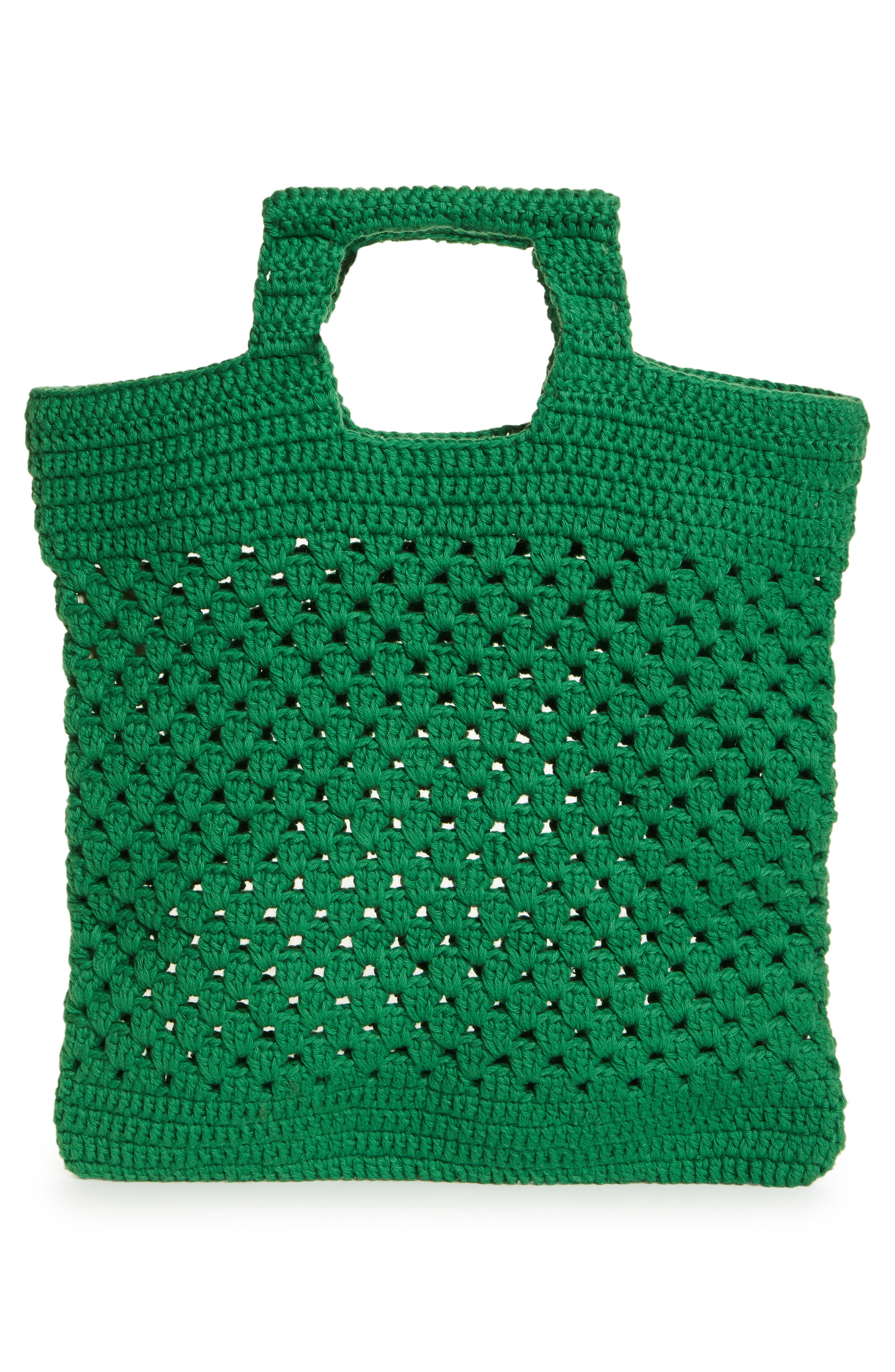 Bode Crochet Cotton Tote, Alternate, color, 