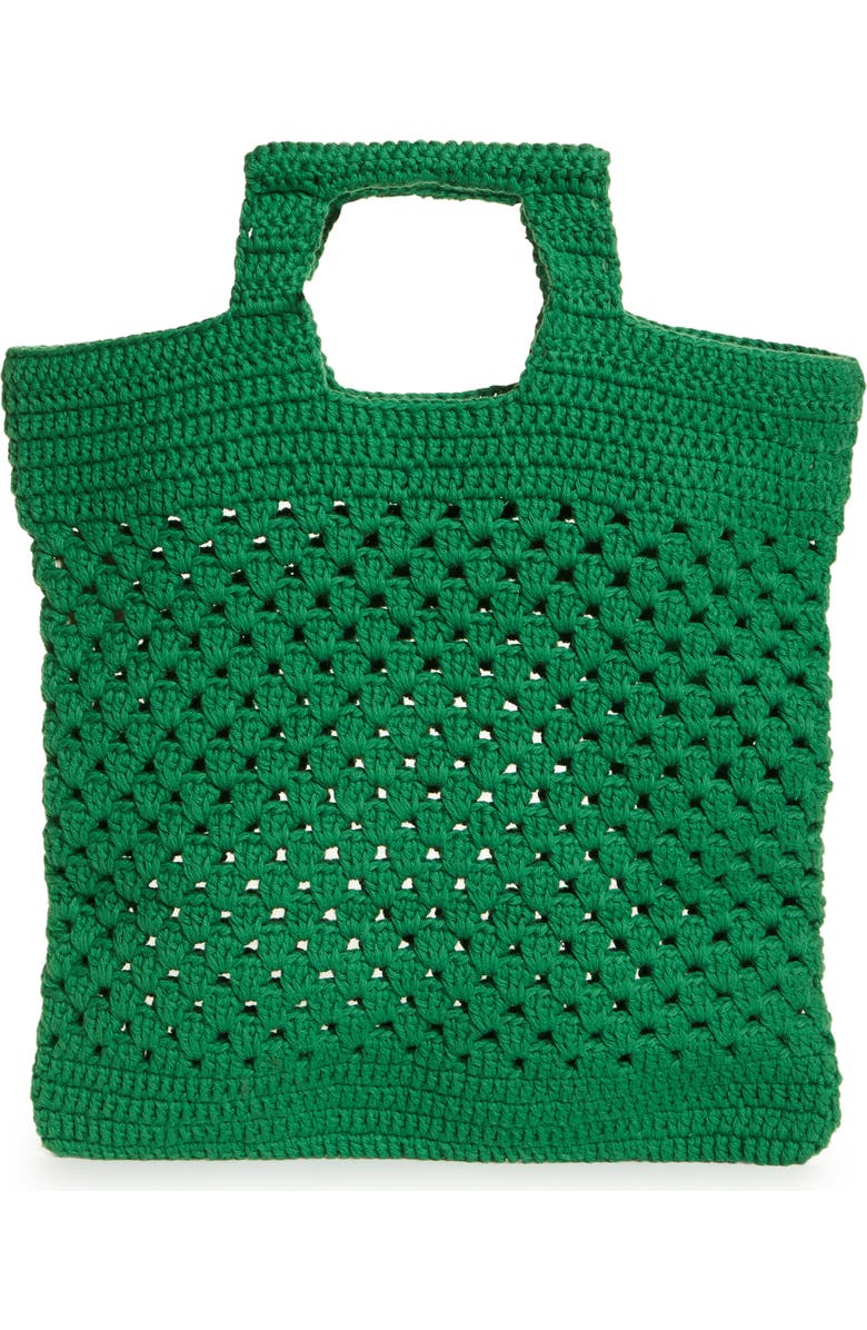 Bode Crochet Cotton Tote, Alternate, color,