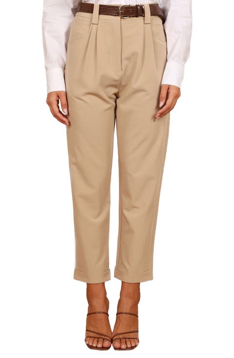 Lexie High Waist Ankle Straight Leg Pants