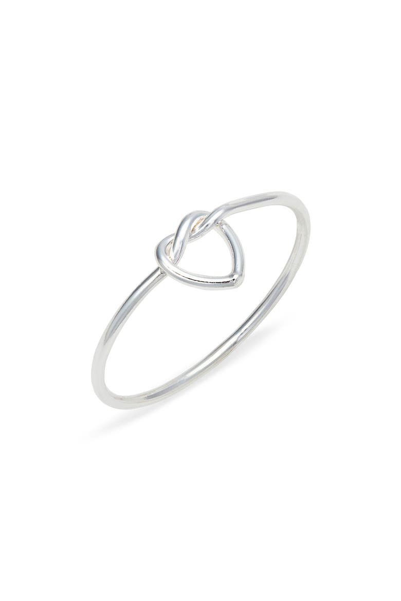 Heather Heart Ring, Main, color, SILVER