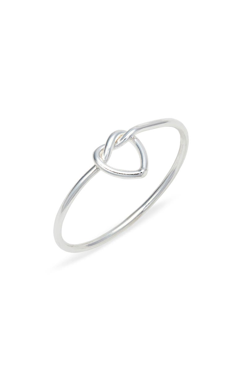 Set & Stones Heather Heart Ring, Main, color, Silver
