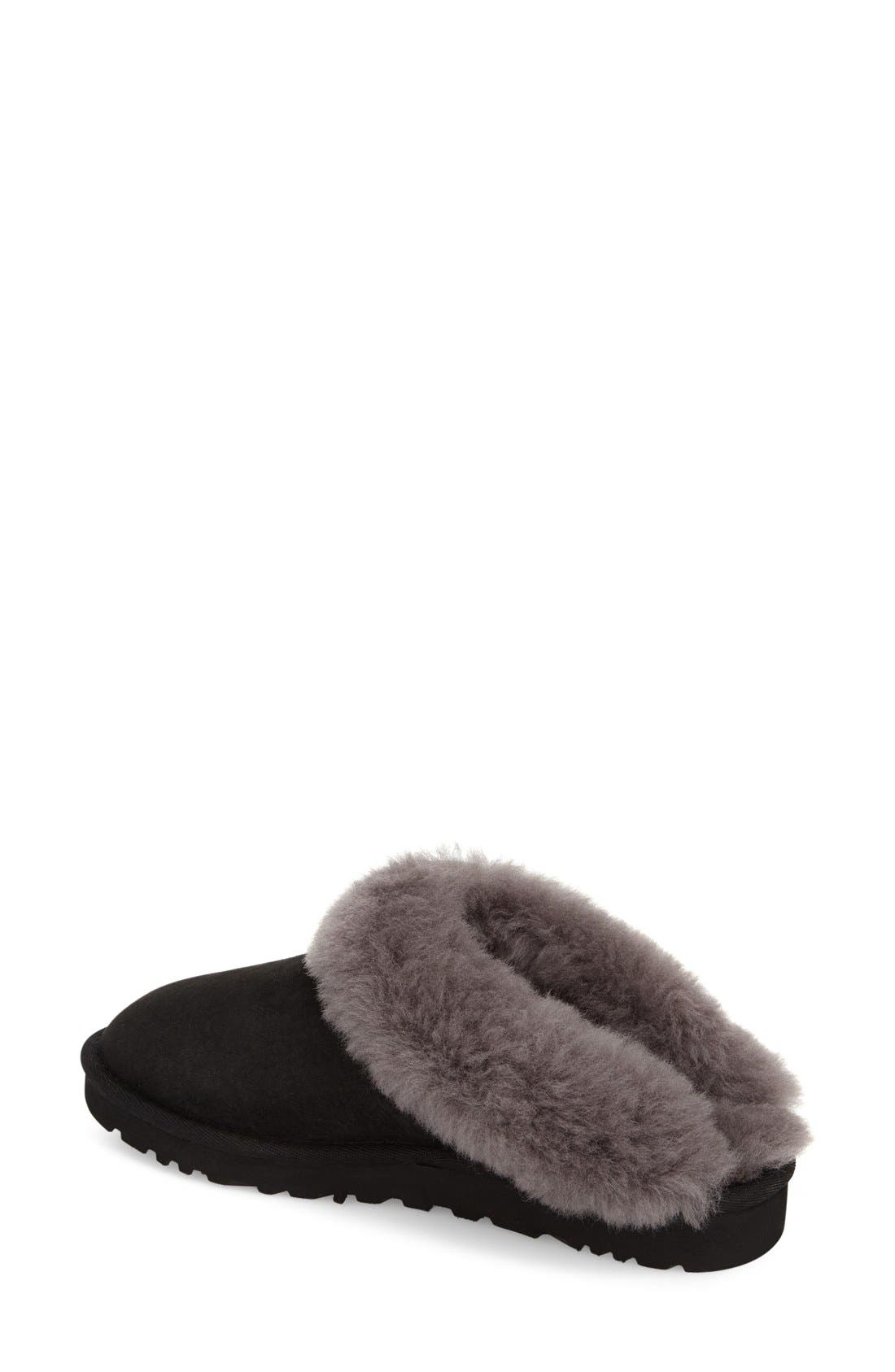 UGG<sup>®</sup> 'Cluggette' Genuine Shearling Indoor/Outdoor Slipper, Alternate, color, 