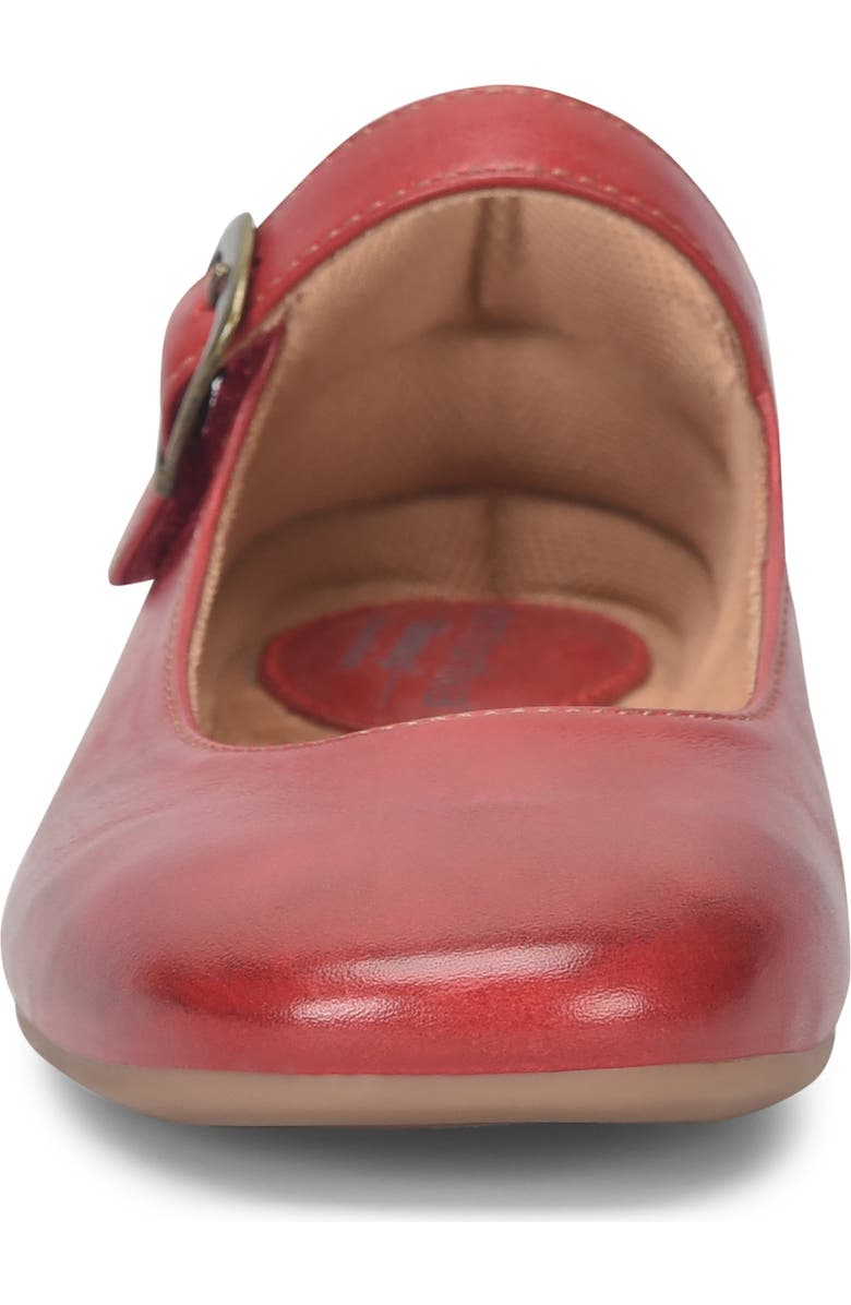 Comfortiva Kaylee Mary Jane Flat, Alternate, color, Cherry Red
