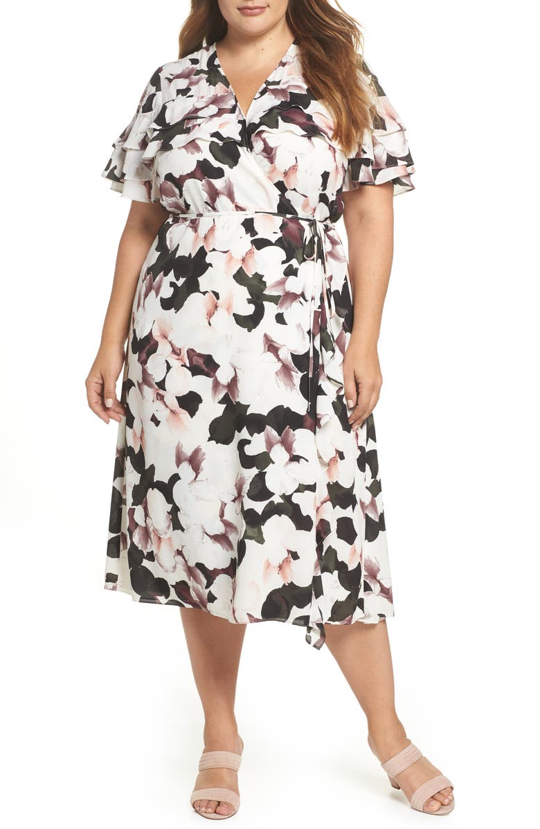 1.STATE Wrap Front Midi Dress, Main, color,