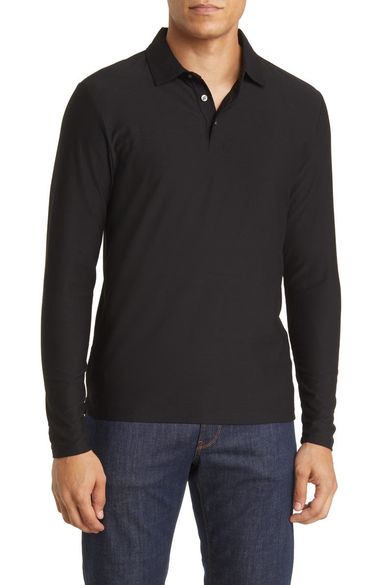 Robert Barakett Hickman Long Sleeve Polo, Main, color, 