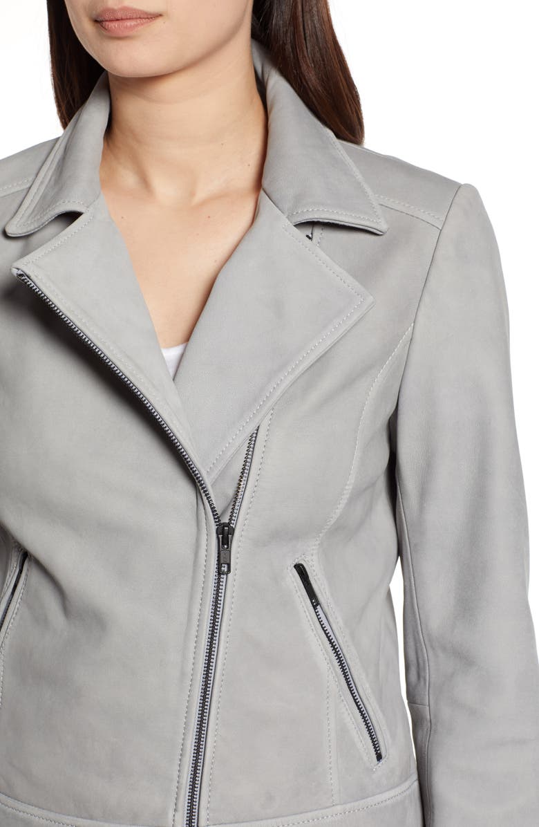 Halogen<sup>®</sup> Leather Moto Jacket, Alternate, color, 