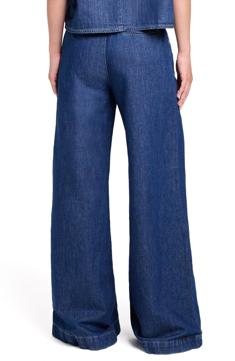 TWP Dillon Mid Rise Wide Leg Jeans, Alternate, color, Dark Stone