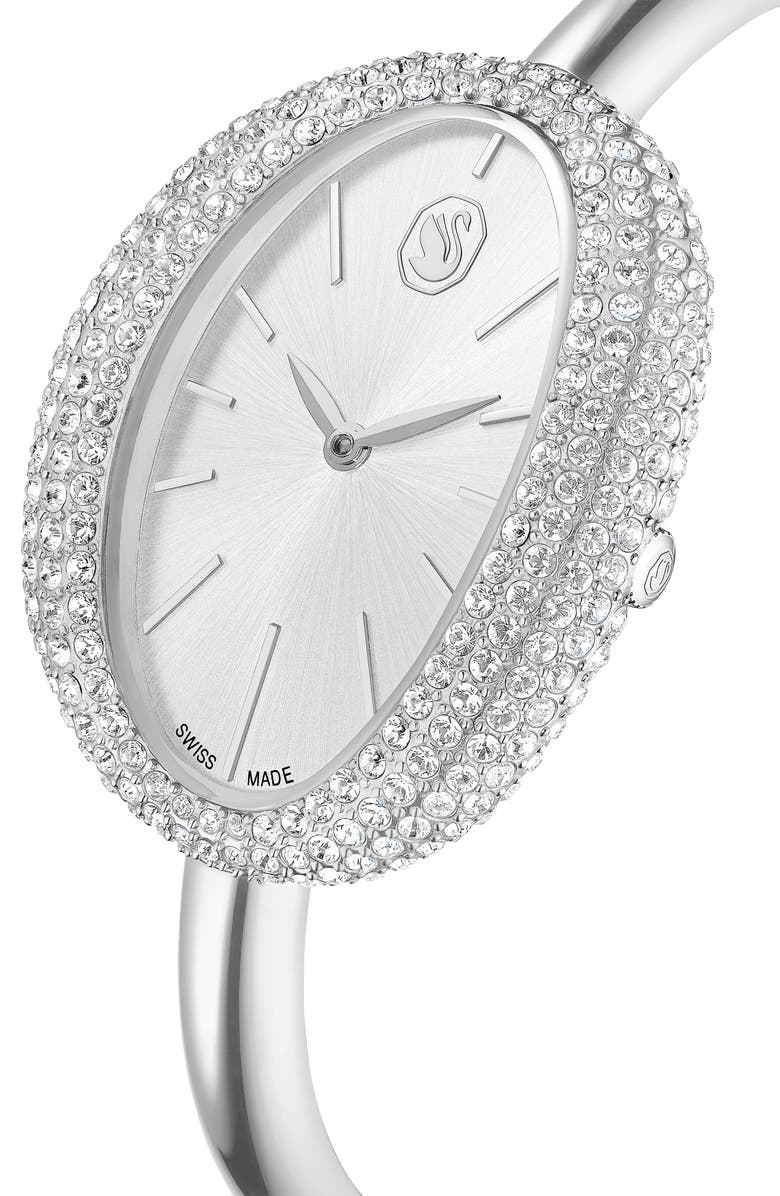 Swarovski Imber Oval Bangle Bracelet Watch, 35mm x 28mm, Alternate, color, 
