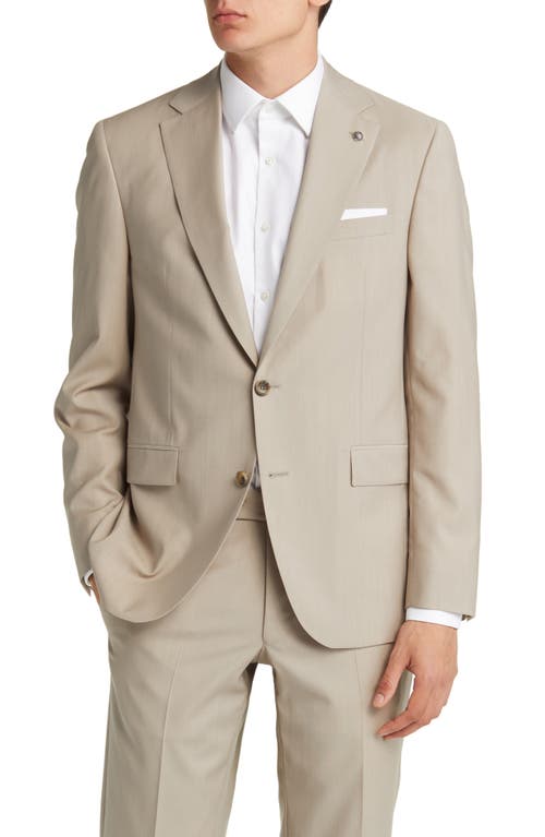 Jack Victor Esprit Soft Constructed Solid Wool Suit In Multi