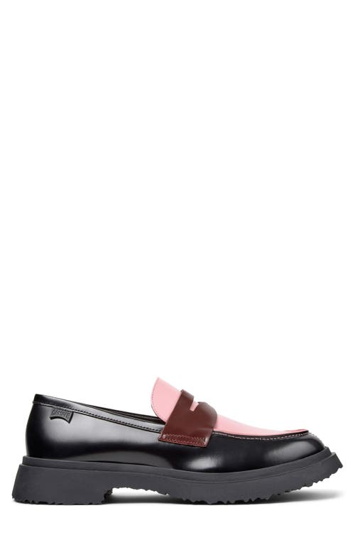 Camper Walden Twins Mismatched Penny Loafer In Black