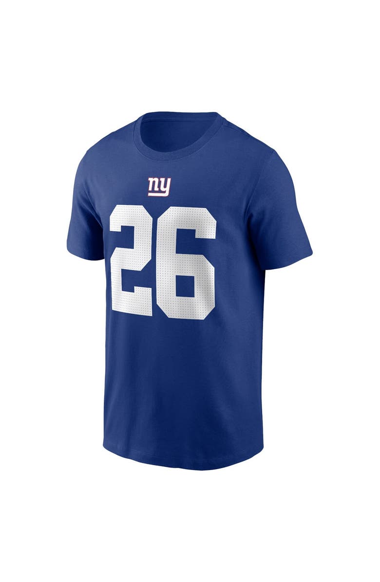 Nike Men's Nike Saquon Barkley Royal New York Giants Player Name & Number T-Shirt, Alternate, color, 